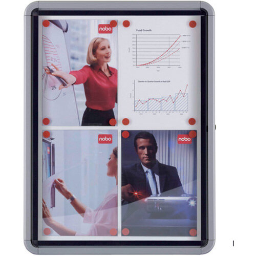 Nobo External Glazed Case Magnetic 12 x A4