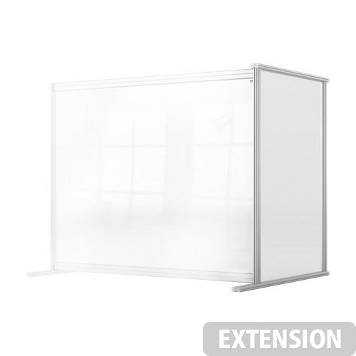 Nobo Premium Plus Clear Acrylic Protective Desk Divider Screen Modular System Extension