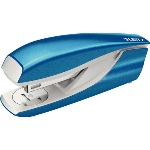Leitz New NeXXt WOW Metal Office Stapler Blister Pk 3mm Metallic Blue Leitz New NeXXt WOW Metal Office Stapler Blister Pk 3mm Metallic Blue