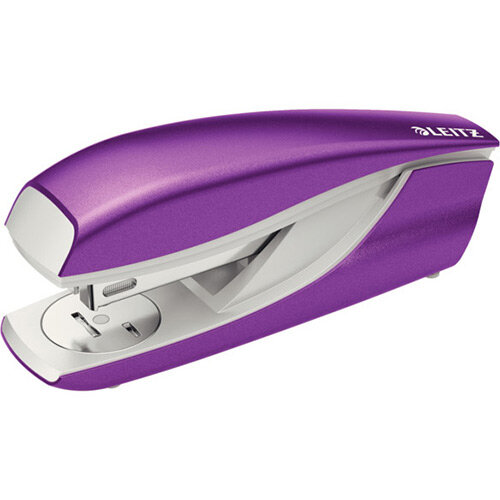 Leitz New NeXXt WOW Metal Office Stapler Blister Pk 30 Sheet Capacity Purple Leitz New NeXXt WOW Metal Office Stapler Blister Pk 30 Sheet Capacity Purple
