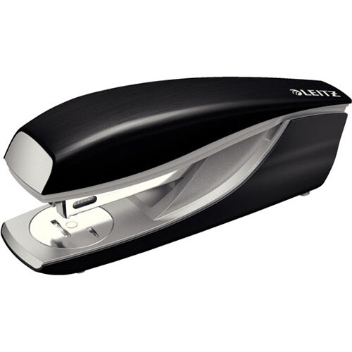 Leitz New NeXXt Style Metal Office Stapler 30 Sheet Capacity Satin Black Leitz New NeXXt Style Metal Office Stapler 30 Sheet Capacity Satin Black