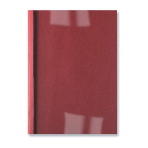 GBC LeatherGrain Thermal Binding Covers 4mm Red Pack of 100