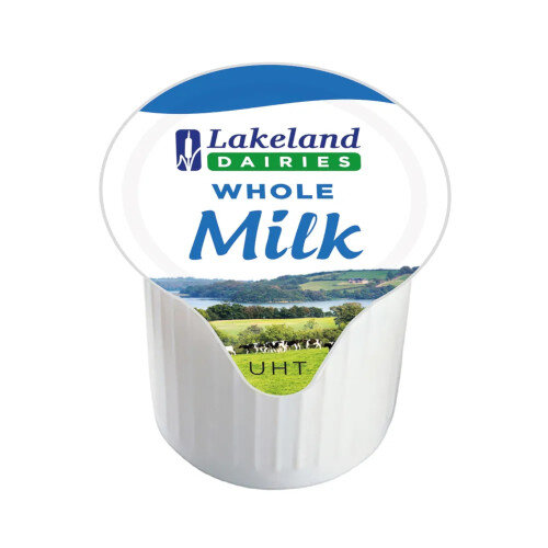 Lakeland Full-Fat Milk Pots UHT - 12ml (Pack of 120)