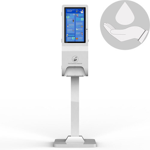 21.5” LCD Automatic Hand Sanitiser Station 3L Floor Standing or Wall Mount 21.5” LCD Automatic Hand Sanitiser Station 3L Floor Standing or Wall Mount