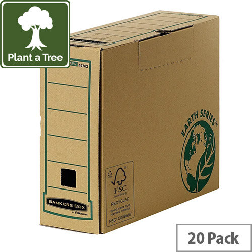 Fellowes R-Kive Earth Transfer File Recycled Tabseal Lid A4 Pack 20 Fellowes R-Kive Earth Transfer File Recycled Tabseal Lid A4 Pack 20