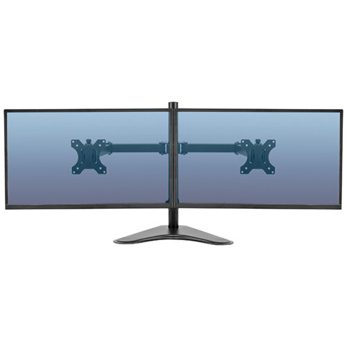 Fellowes Pro Series Free Standing Dual Horizontal Monitor Arm 8043701 Fellowes Pro Series Free Standing Dual Horizontal Monitor Arm 8043701