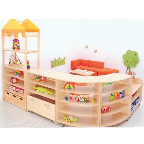 Room Scene - Furniture Set - Cabinets with Wheels, Shelf Corners, Container, Wooden Frames, Flexi Roof Room Scene - Furniture Set - Cabinets with Wheels, Shelf Corners, Container, Wooden Frames, Flexi Roof