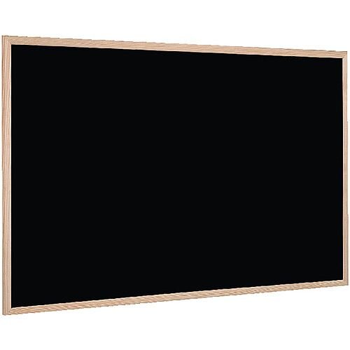 Bi-Office Chalk Board Black 600 x 400mm - Lightweight, wall mounted chalk board - Sturdy wood frame - Ideal for bars, restaurants, classrooms and more