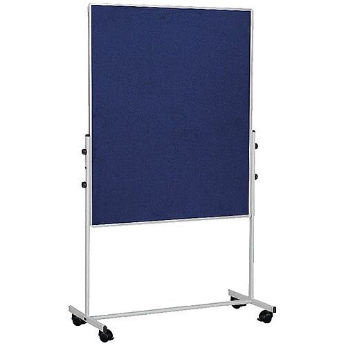 Bi-Office Mobile Felt Board 1500 x 1200mm Blue EA8327075