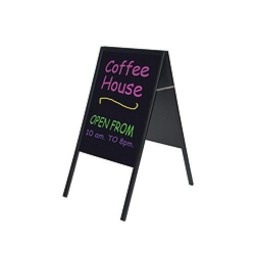 Bi-Office A Frame Chalk Board Black Frame 600x1200mm DKT30404042 Bi-Office A Frame Chalk Board Black Frame 600x1200mm DKT30404042