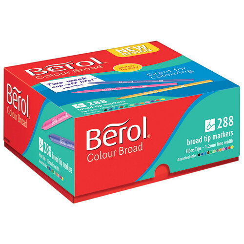Berol Colour Broad Class Pack Assorted Pack of 288 2057598