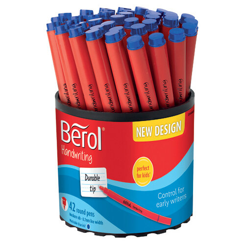 Berol Handwriting Pen Blue Pack of 42 2066665