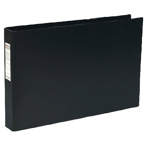 Elba 4DRing Binder PVC A3 30mm Oblong Black Hunt Office Ireland