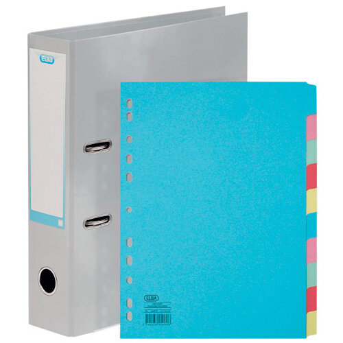 Elba Classy 70mm LeverArch File A4 Met Silver FOC 10/Pt Divider Elba Classy 70mm LeverArch File A4 Met Silver FOC 10/Pt Divider