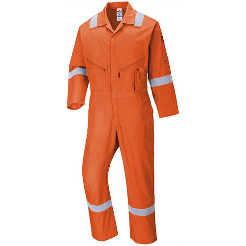 Portwest C814 Iona Cotton Coverall Orange Medium