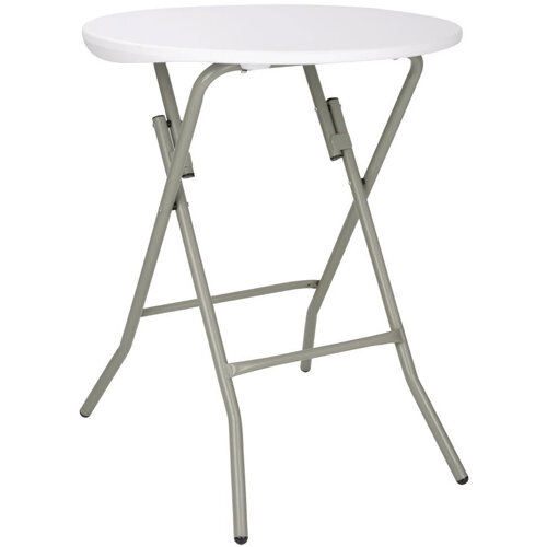 Bolero Round Folding Table Granite White 600mm (Single)