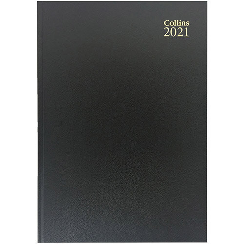 Collins 2021 A5 Desk Diary Week to View Black 35 Hunt Office Ireland
