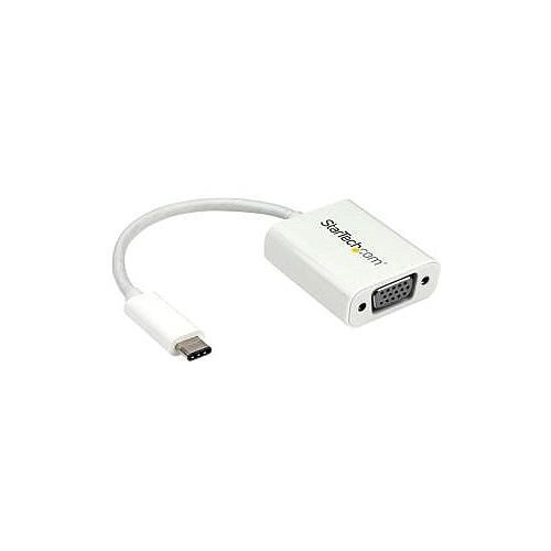 StarTech USB-C to VGA Adapter USB Type-C VGA Converter for MacBook ChromeBook Pixel or other USB Type C devices with DP over USB C CDP2VGAW