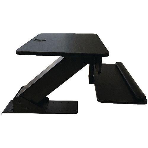 Contour Ergonomics Sit Stand Workstation Black. Easily Transform Your Work Life & Reap The Health Rewards From This Work Station. Improves Posture, Health, Helps Prevention Of Heart Disease & Cardiovascular Disease.