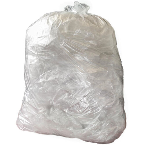Jantex Pack of 100 Heavy Duty Recycled Bin Bag 18kg 120ltr Clear