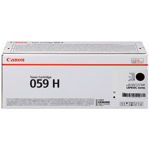 Canon 059H Black High Yield Laser Toner Cartridge 3627C001 Canon 059H Black High Yield Laser Toner Cartridge 3627C001