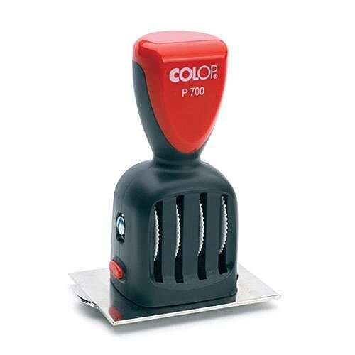 COLOP P700/S4/35 x 75 Die Plate Dater Pre-Inked Rubber Stamp with Custom Text COLOP P700/S4/35 x 75 Die Plate Dater Pre-Inked Rubber Stamp with Custom Text