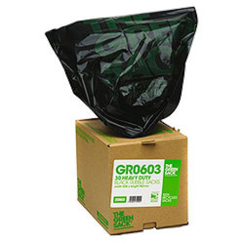 The Green Sack Black Rubble Sack in Dispenser Pack of 30 VHPGR0603