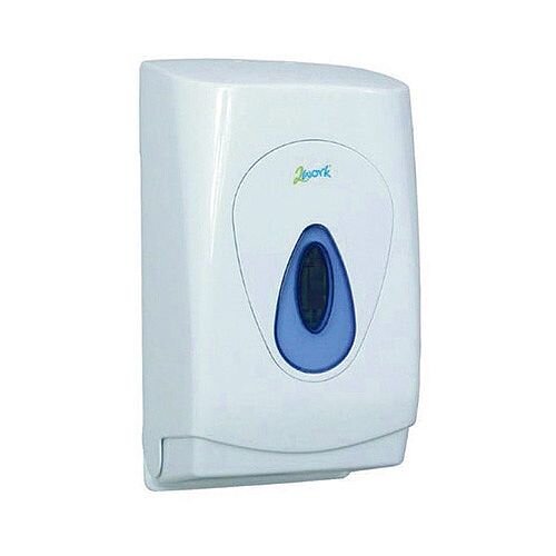 2Work Bulk Pack Toilet Tissue Dispenser White
