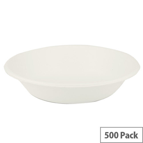 Compostable 12oz/340ml Disposable Bagasse Bowls Pack of 500