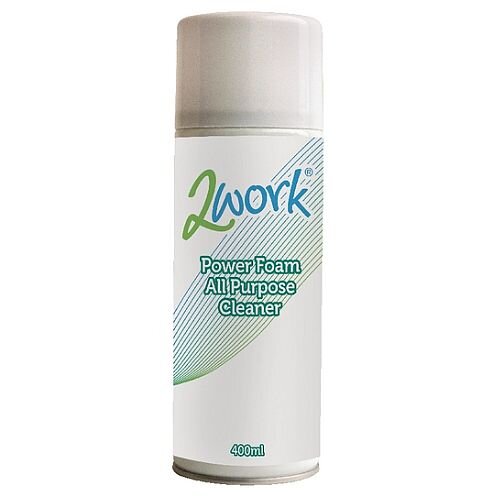 2Work Power Foam All Purpose Office Cleaner 400ml Can Pack 1 DB57168 2Work Power Foam All Purpose Office Cleaner 400ml Can Pack 1 DB57168