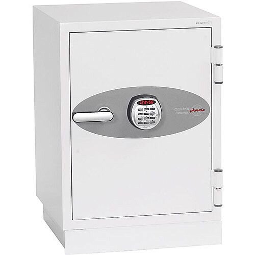 Phoenix Datacombi DS2501E Size 1 Data Safe with Electronic Lock White 63L 90min Fire Protection Phoenix Datacombi DS2501E Size 1 Data Safe with Electronic Lock White 63L 90min Fire Protection
