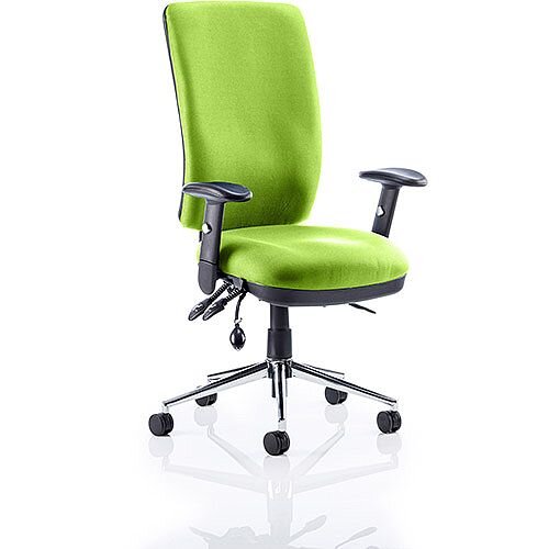 Chiro High Back Task Operator Office Chair Swizzle Green Chiro High Back Task Operator Office Chair Swizzle Green