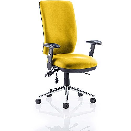 Chiro High Back Task Operator Office Chair Sunset Yellow Chiro High Back Task Operator Office Chair Sunset Yellow
