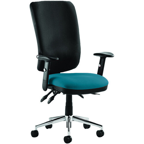 Chiro High Back Task Operator Office Chair Kingfisher Green Seat Chiro High Back Task Operator Office Chair Kingfisher Green Seat