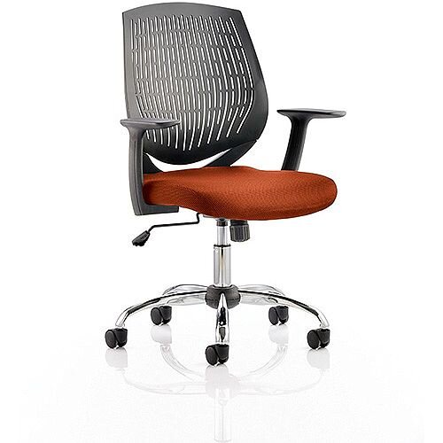 Dura Medium Back Task Operator Office Chair Pimento Rustic Orange Dura Medium Back Task Operator Office Chair Pimento Rustic Orange