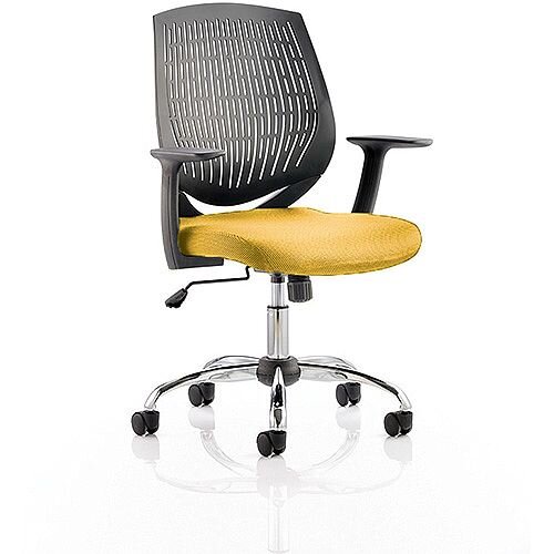 Dura Medium Back Task Operator Office Chair Sunset Yellow