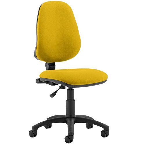 Eclipse I Task Operator Office Chair With No Arms Sunset Yellow - Weight Capacity: 120kg - Usage: 8 hours a day