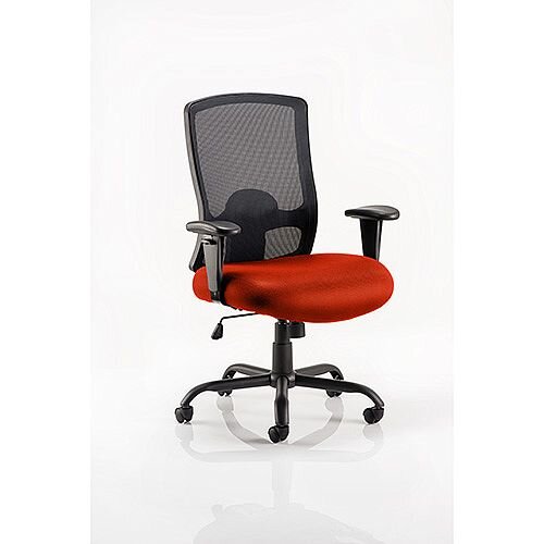 Portland HD Mesh Back Task Operator Office Chair Pimento Rustic Orange Portland HD Mesh Back Task Operator Office Chair Pimento Rustic Orange