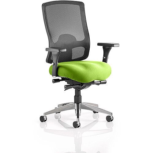 Regent High Mesh Back Task Operator Office Chair Swizzle Green