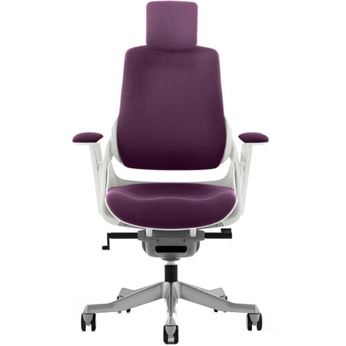 Zure High Back Executive Office Chair With Arms &Headrest Purple Zure High Back Executive Office Chair With Arms &Headrest Purple