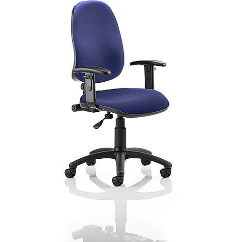 Eclipse I Task Operator Office Chair With Height Adjustable Arms Serene Blue - Weight Capacity: 120kg - Usage: 8 hours a day