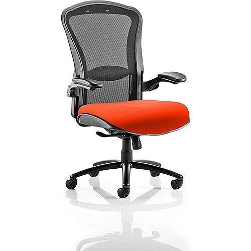 Houston Heavy Duty Task Operator Office Chair Black Mesh Back Pimento Rustic Orange Seat Houston Heavy Duty Task Operator Office Chair Black Mesh Back Pimento Rustic Orange Seat