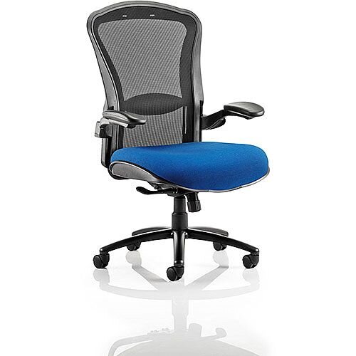 Houston Heavy Duty Task Operator Office Chair Black Mesh Back Serene Blue Seat Houston Heavy Duty Task Operator Office Chair Black Mesh Back Serene Blue Seat