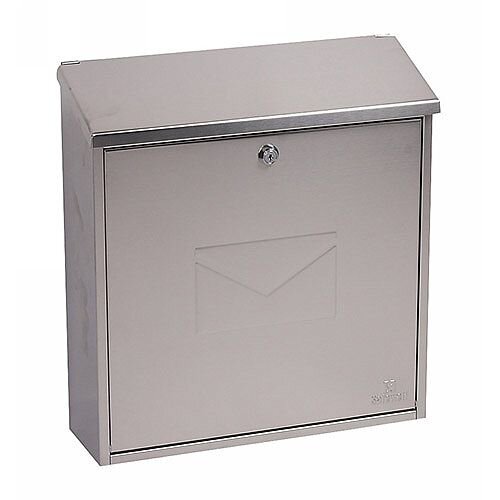 Phoenix Casa MB0111KS Front Loading Mail Box in Stainless Steel with Key Lock Stainless Steel Phoenix Casa MB0111KS Front Loading Mail Box in Stainless Steel with Key Lock Stainless Steel