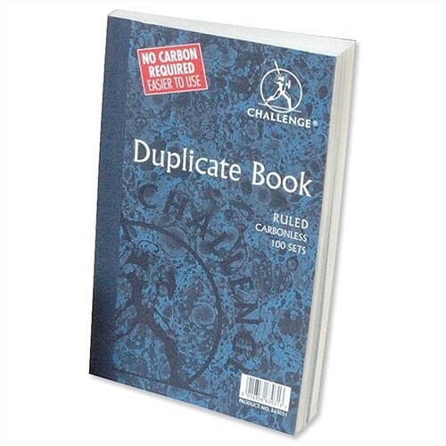 Challenge Duplicate Book Carbonless Ruled 210x130mm Pack 5