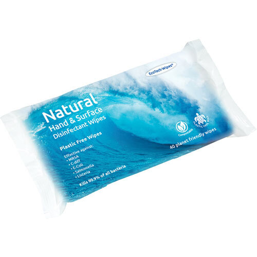 Ecotech Plastic-Free Disinfectant Wipes 40 Sheets Pack of 16 ECO24336 Ecotech Plastic-Free Disinfectant Wipes 40 Sheets Pack of 16 ECO24336