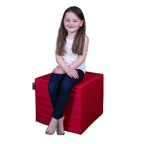 Elephant Cube Chair 450x450x400mm Vibrant Red