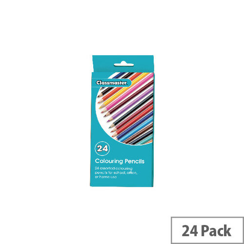 Classmaster Colouring Pencils Assorted CPW24 Pack of 24