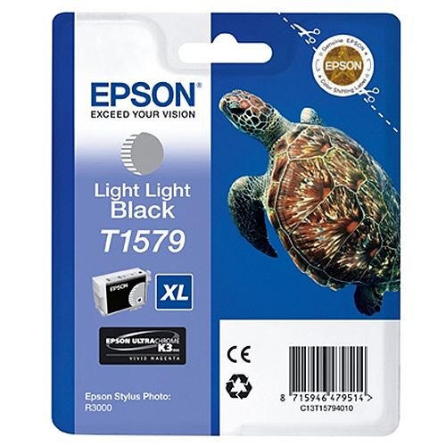 Epson Stylus Photo R3000 T1579 Inkjet Cartridge Light Light Black C13T15794010 Epson Stylus Photo R3000 T1579 Inkjet Cartridge Light Light Black C13T15794010