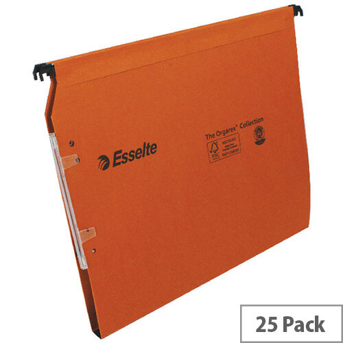 Esselte Orgarex Lateral 330mm File 15mm V Base Pack of 25 21628 Esselte Orgarex Lateral 330mm File 15mm V Base Pack of 25 21628